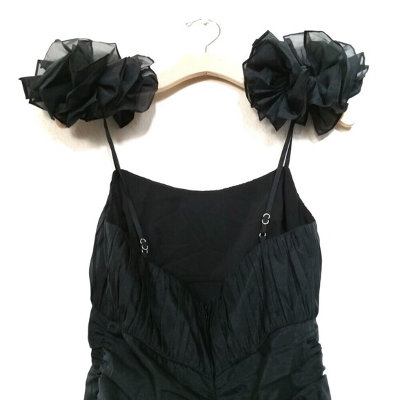 NWT Lovers and Friends Moda Floral Shoulder Applique Mini Dress Coquette Lolita - Picture 11 of 11